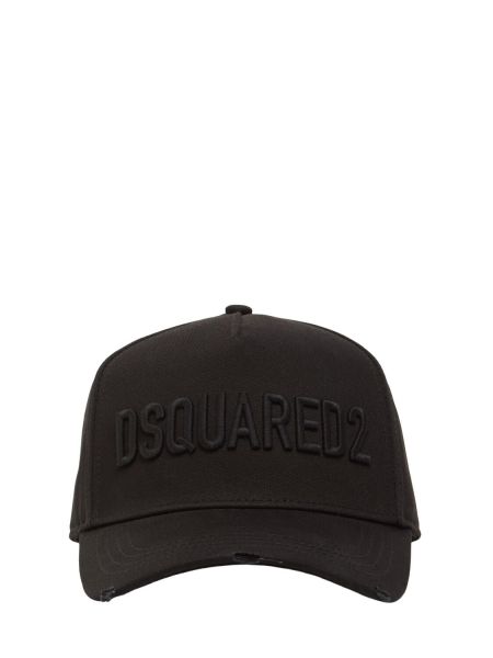 Pamuk beyzbol şapkası Dsquared2 siyah