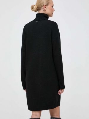 Gyapjú mini ruha Liu Jo fekete