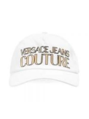 Czapka z daszkiem Versace Jeans Couture biała