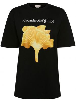 Тениска с принт Alexander Mcqueen черно