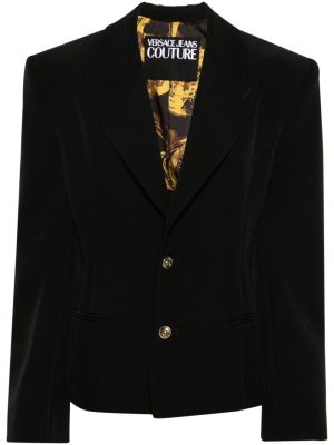 Blazer z vezalkami s čipko Versace Jeans Couture črna