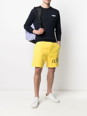 Pantalones cortos deportivos Dsquared2 amarillo