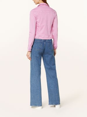 Kurtka jeansowa Ag Jeans różowa