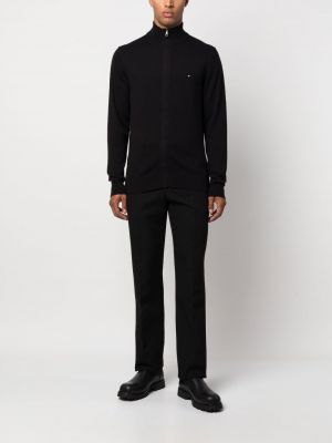 Pullover mit stickerei mit reißverschluss Tommy Hilfiger schwarz