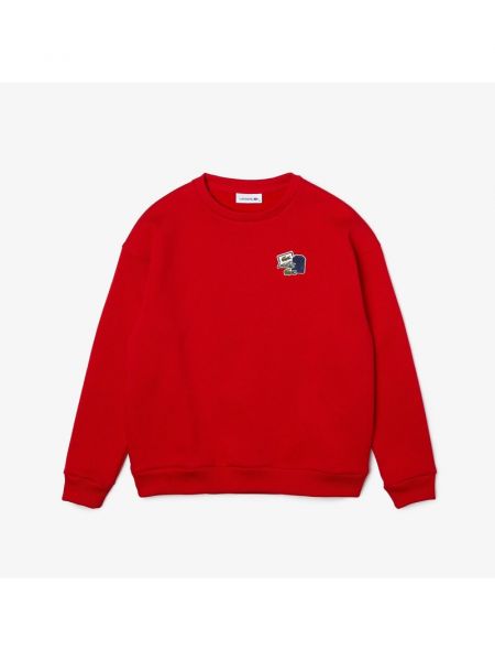Sweter Lacoste czerwony