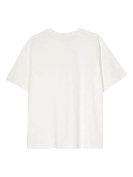 Bavlněné tričko s potiskem Lardini bílé