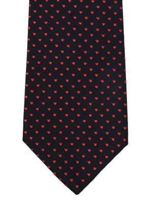 Hedvábná kravata s potiskem se srdcovým vzorem Paul Smith