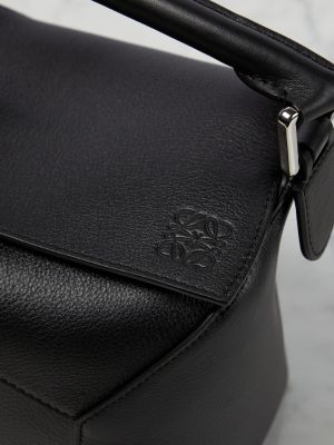 Kožená kabelka Loewe černá