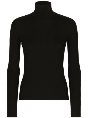 Kašmírový sveter Dolce & Gabbana čierna