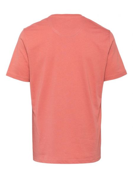 Kokvilnas t-krekls ar izšuvumiem Barbour rozā