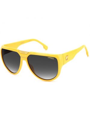 Солнцезащитные очки CARRERA, авиаторы, оправа: пластик, для женщин желтый