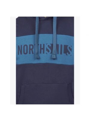 Sudadera con capucha de algodón North Sails azul