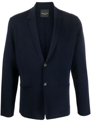 Blazer aus baumwoll Roberto Collina blau