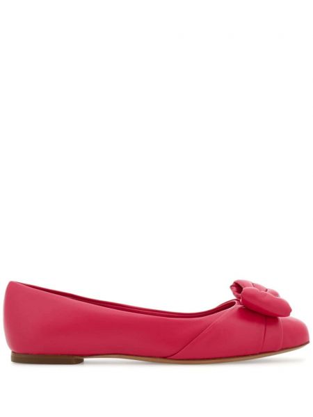 Cipele s mašnom bez pete Ferragamo ružičasta