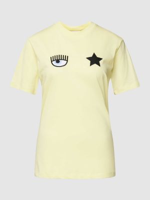 Koszulka w gwiazdy Chiara Ferragni żółta