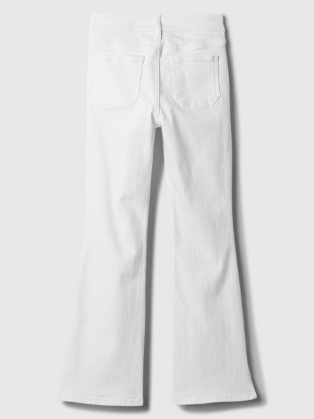 Priliehavé bootcut džínsy Gap biela