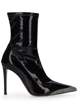 Botines de cuero de cuero sintético Alexandre Vauthier negro