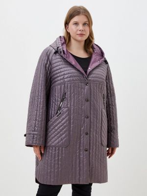 Утепленная демисезонная куртка Karmel Style фиолетовая