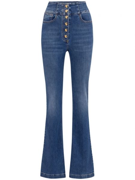 Flared jeans Elisabetta Franchi blå