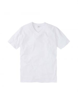 Хлопковая футболка с v-образным вырезом Cotton Traders белая