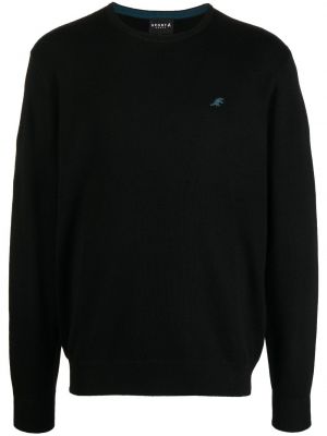 Вълнен пуловер с кръгло деколте Sport B. By Agnès B. черно