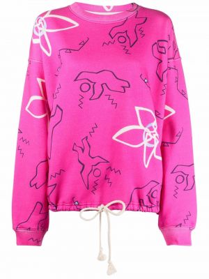 Trykt sweatshirt Isabel Marant rosa