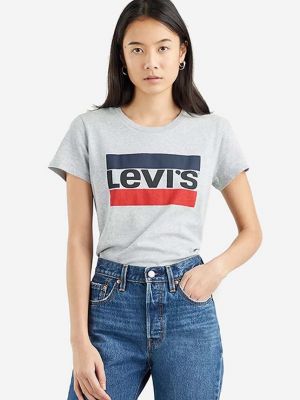 Pamučna majica Levi's® siva