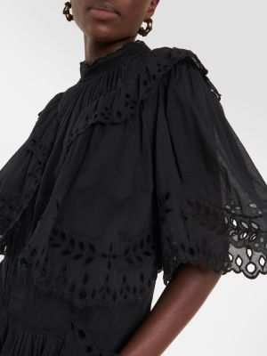 Bavlnené šaty Marant Etoile čierna