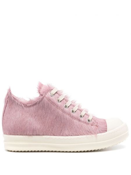 Sneakers με γούνα Rick Owens ροζ