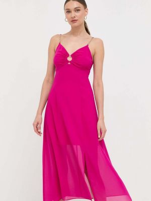Midi šaty Morgan růžové