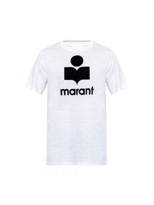Leinen t-shirt Isabel Marant weiß