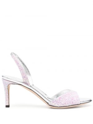 Sandaler med remmar med slingback Giuseppe Zanotti rosa