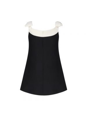 Mini vestido de algodón Valentino Garavani negro