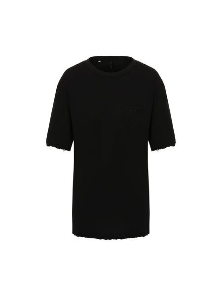 Хлопковая футболка Ben Taverniti™ Unravel Project, черная