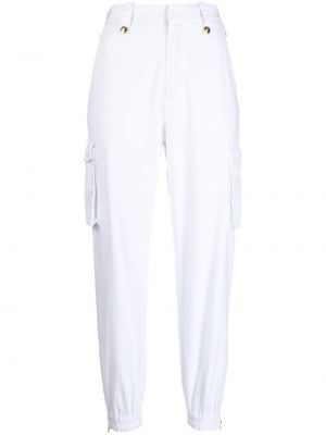 Pantalon taille haute slim Ermanno Scervino blanc