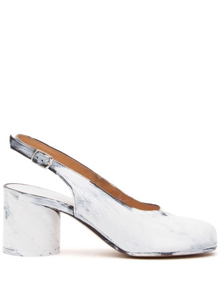 Slingback pumper med stropper Maison Margiela hvid