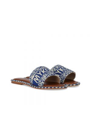 Sandalias sin tacón De Siena azul