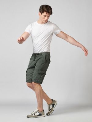„cargo“ stiliaus kelnės Koroshi žalia