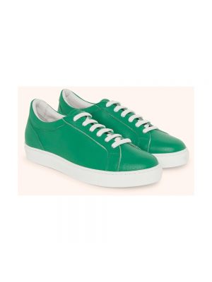 Sneakersy skórzane Kiton zielone