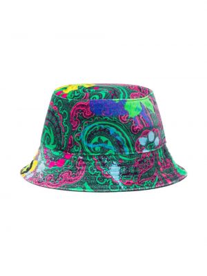 Aksamitny kapelusz z nadrukiem z wzorem paisley Az Factory