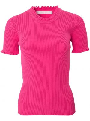 Haut en tricot Carolina Herrera rose