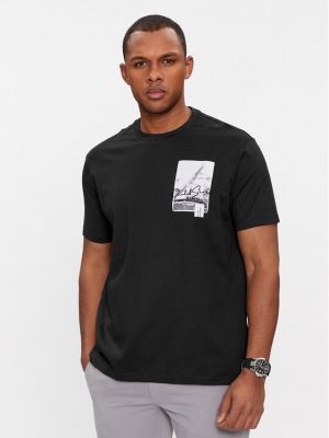 Marškinėliai Paul&shark juoda