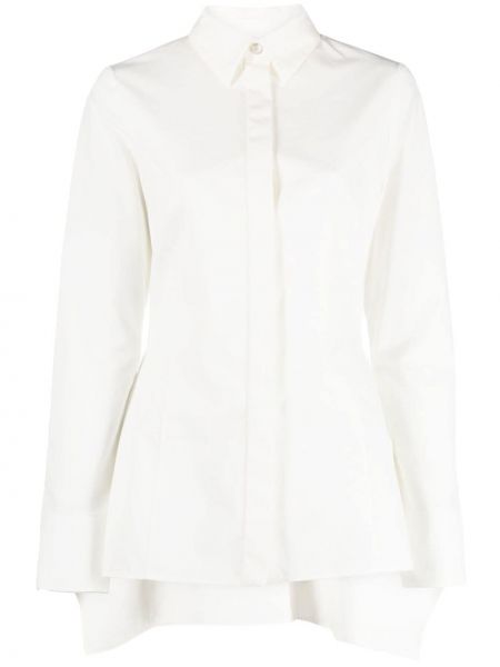 Długa koszula bawełniane klasyczne z długim rękawem Givenchy - biały
