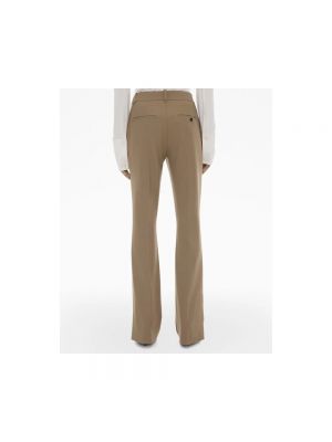 Pantalones ajustados de lana Helmut Lang marrón