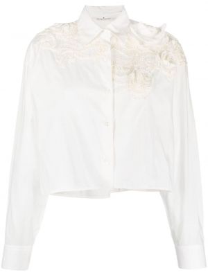 Camicia ricamata Ermanno Scervino bianco