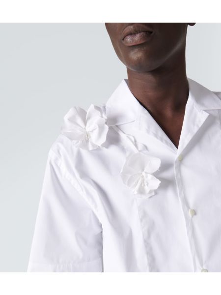 Koszula bawełniana Jacquemus biała