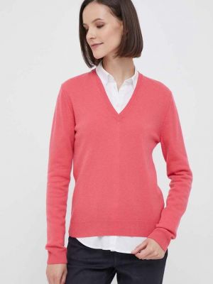 Vuneni pulover United Colors Of Benetton ružičasta
