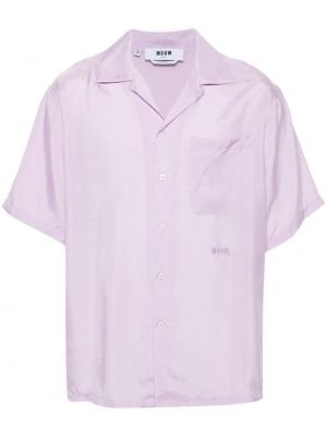 Košile s výšivkou Msgm fialová