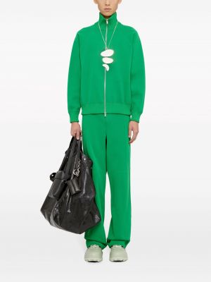 Rovné kalhoty Jil Sander zelené