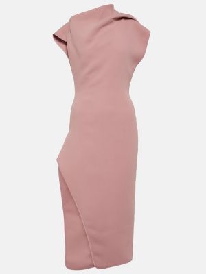 Асиметрична миди рокля Maticevski розово